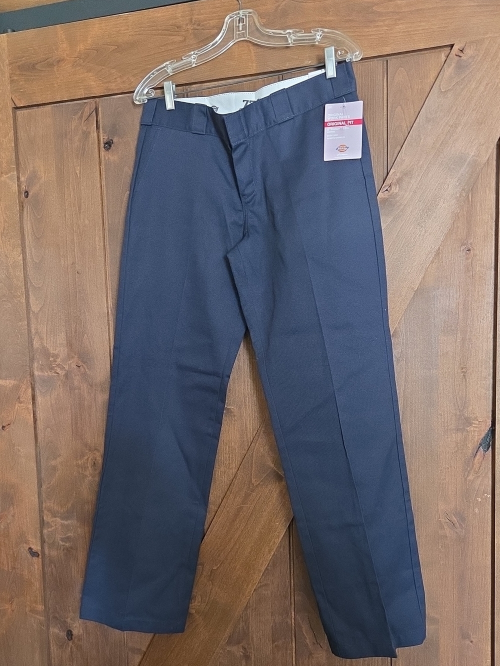 Dickies Womens  Navy Straight-Leg Work Pants